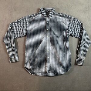 Ralph Lauren Jeans Co Mens Blue Plaid Button Front Shirt XL USA